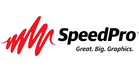 SpeedPro logo with red graphic design.